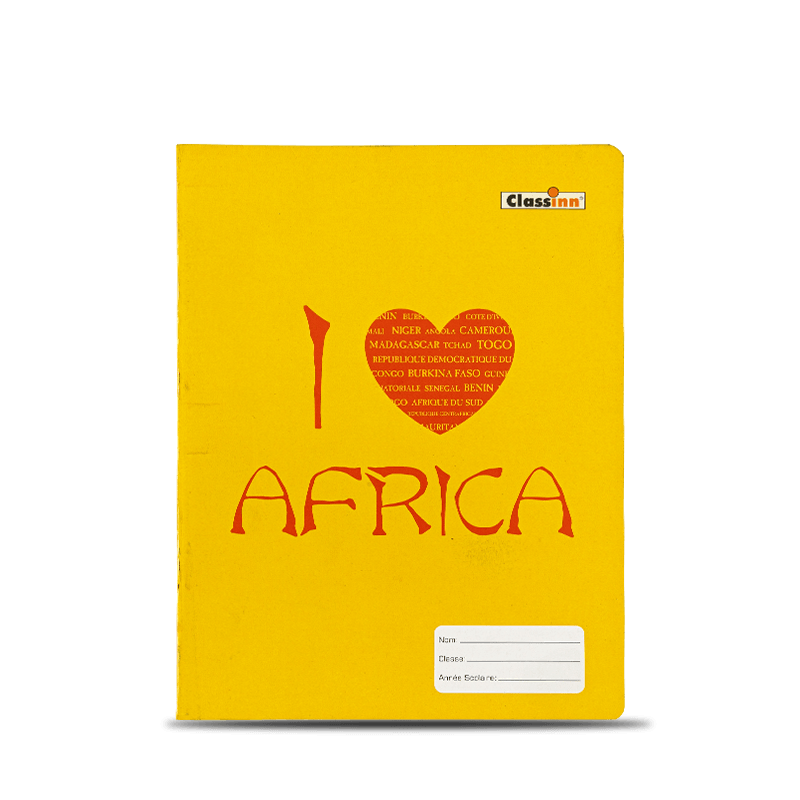 Love Pattern Yellow Exercise Book