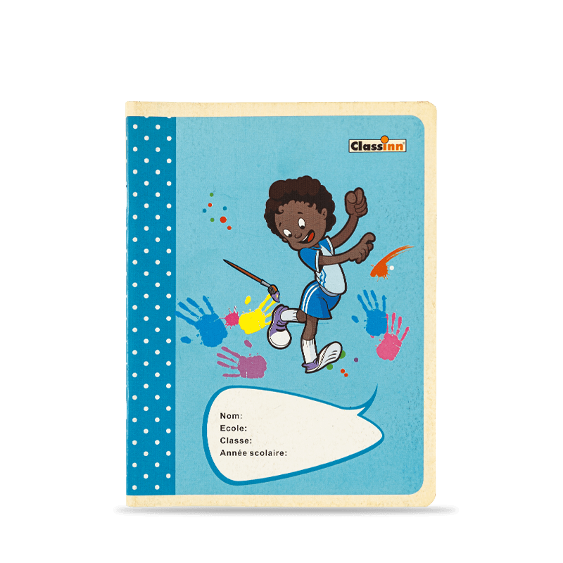 Drawing Girl Pattern Blue Exercise Book