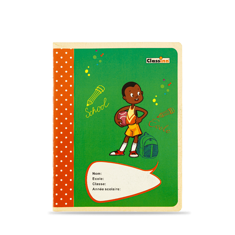 Cute Boy Cover Green Exercise Book