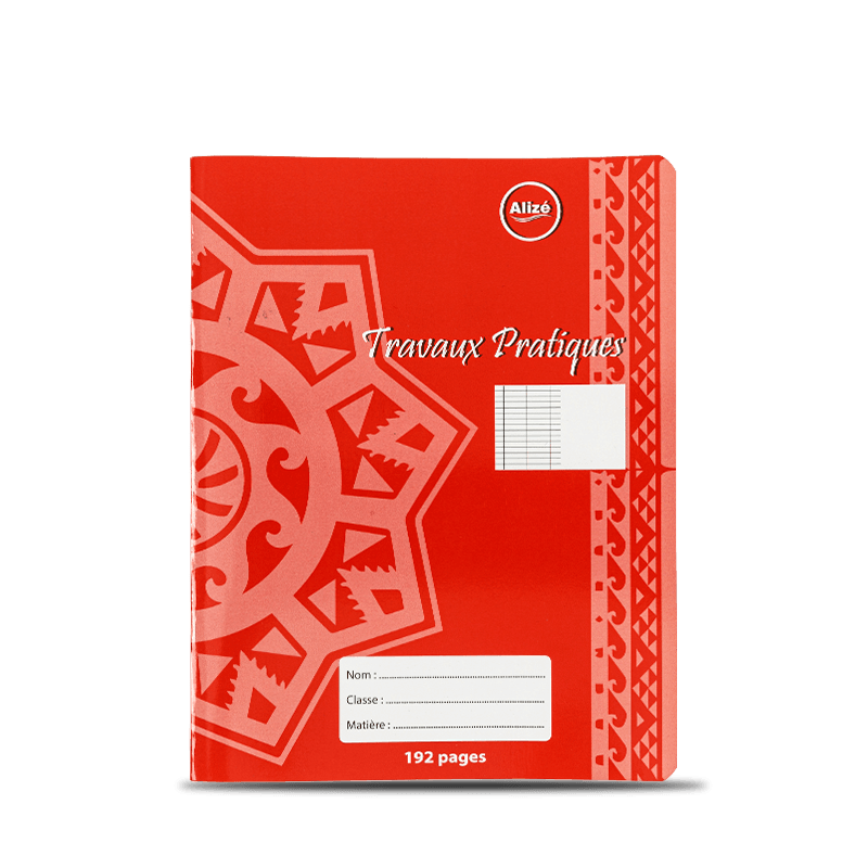 Snowflake Pattern Red Exercise Book