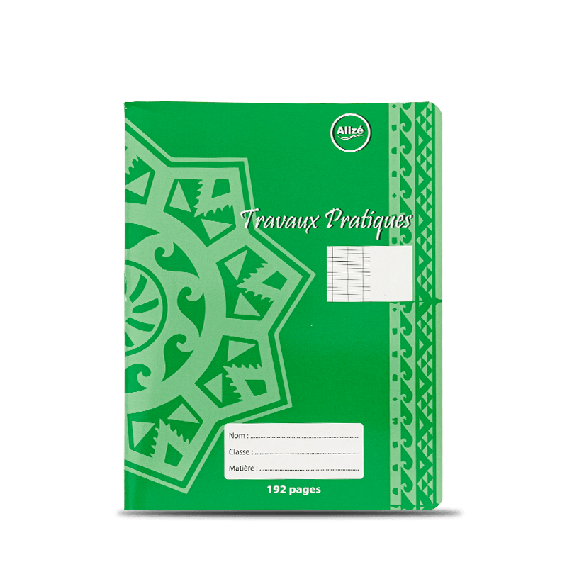 Snowflake Pattern Green Exercise Book