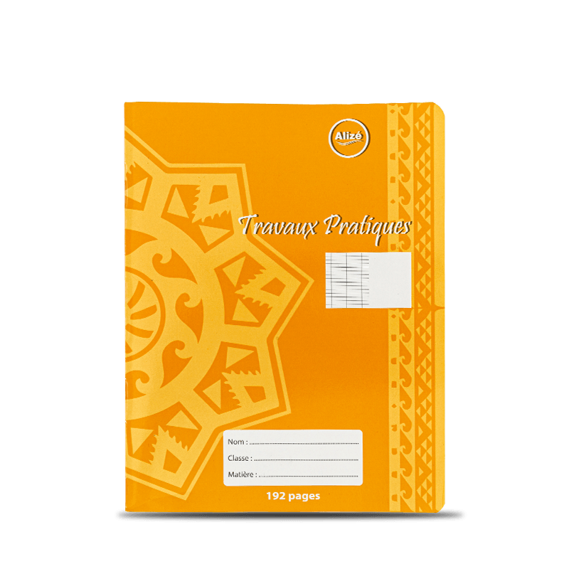 Snowflake Pattern Yellow Exercise Book