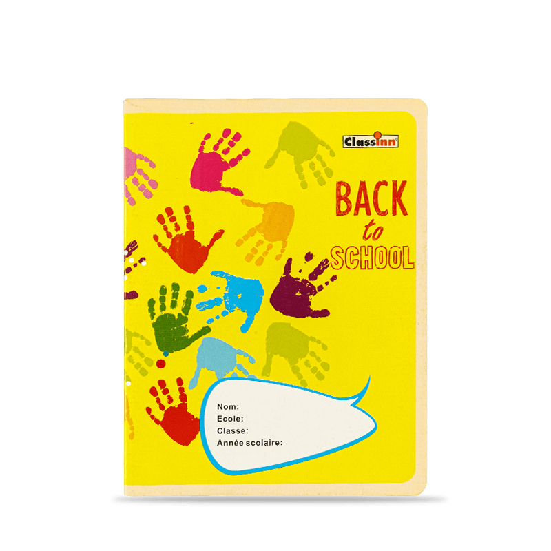 Lovely Handprint Yellow Exercise Book