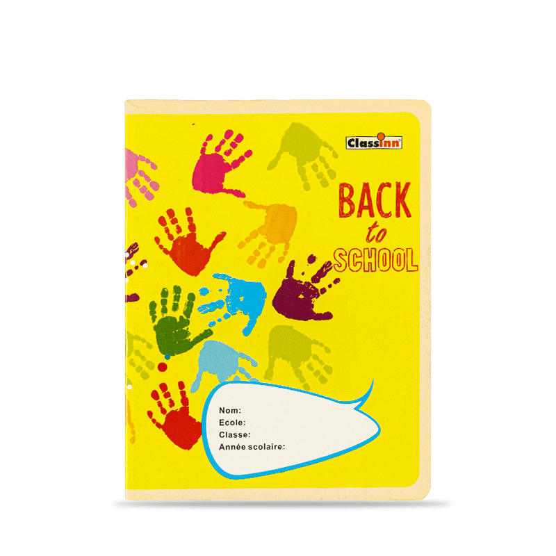 Lovely Handprint Yellow Exercise Book