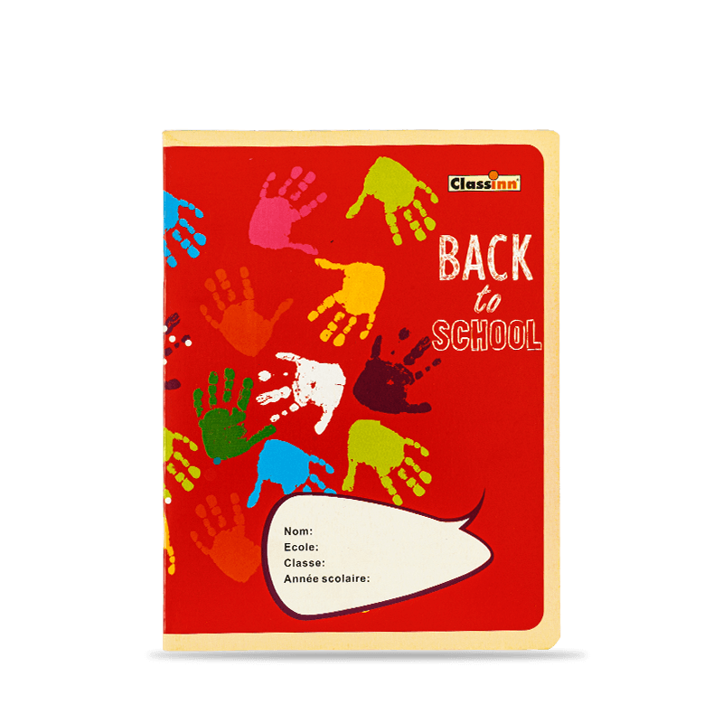 Lovely Handprint Red Exercise Book