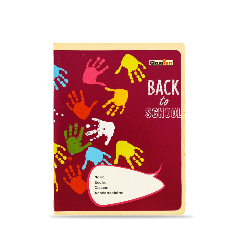 Lovely Handprint Rose Red Exercise Book