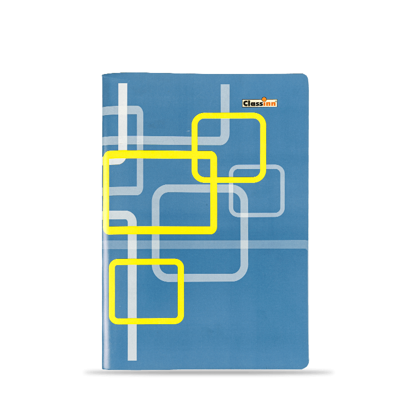 Dark Blue Line Exercise Book